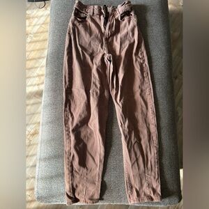 H&M Women's Straight Leg Jeans - Brown